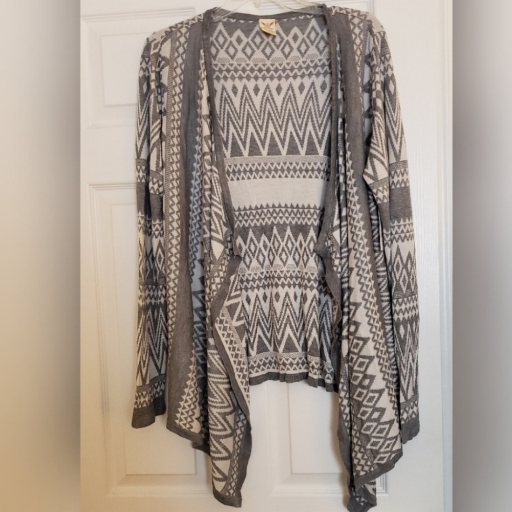 NWT Grey Faded Glory Cardigan